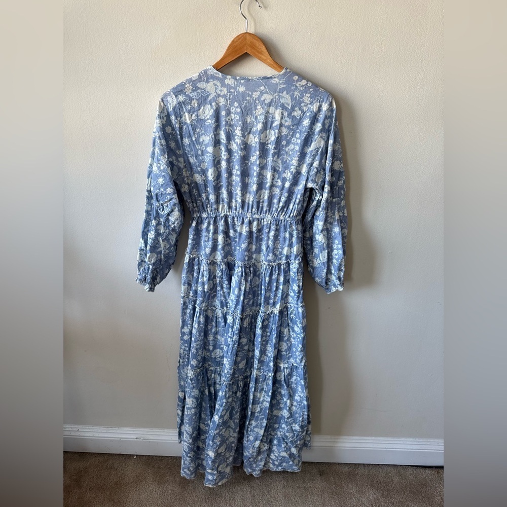 Free People Blue Floral Boho High Low Dress - Picture 7 of 10